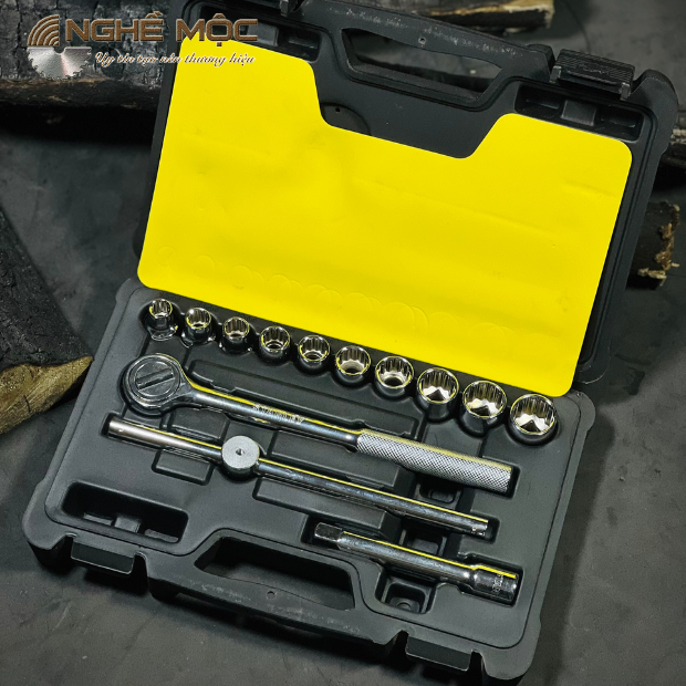 Bộ khẩu tuýp 1/2"DR (14 chi tiết) 12PT MET Stanley 86-50...