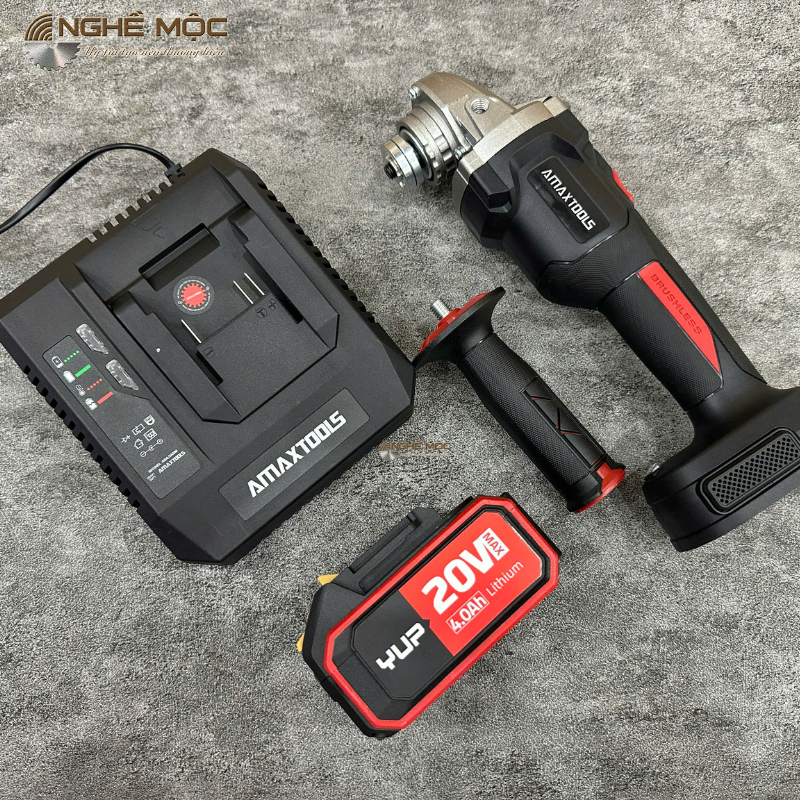 Máy mài góc dùng pin 21V Amaxtools AM100SM