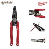 Kìm 7 trong 1 Milwaukee 48-22-3078 có răng cưa giú bạn ễ dàng có thể cắt sắt