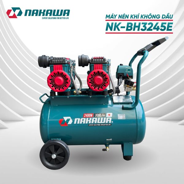 Máy nén khí không dầu NAKAWA NK-BH3245E
