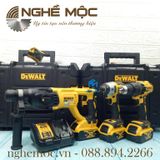 Bộ combo máy pin dewalt DCK369M3T bao gồm Bao gồm: -DCD778+DCF887+DCH133, 3 PIN 4AH, SẠC DCB115, 2 VALY