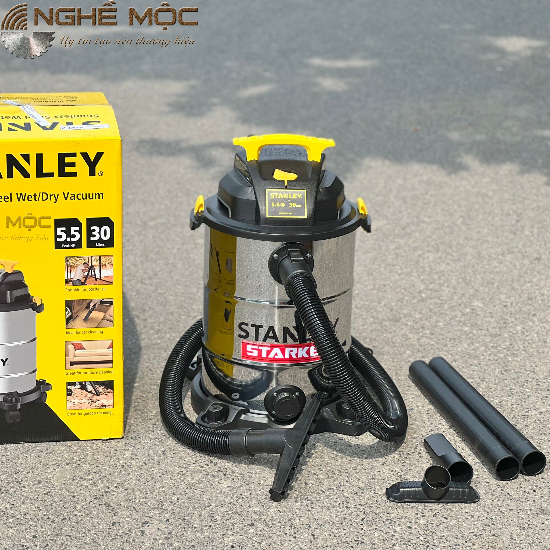 Máy hút bụi Khô-Ướt-Thổi Stanley SL19417-8A (30lits)