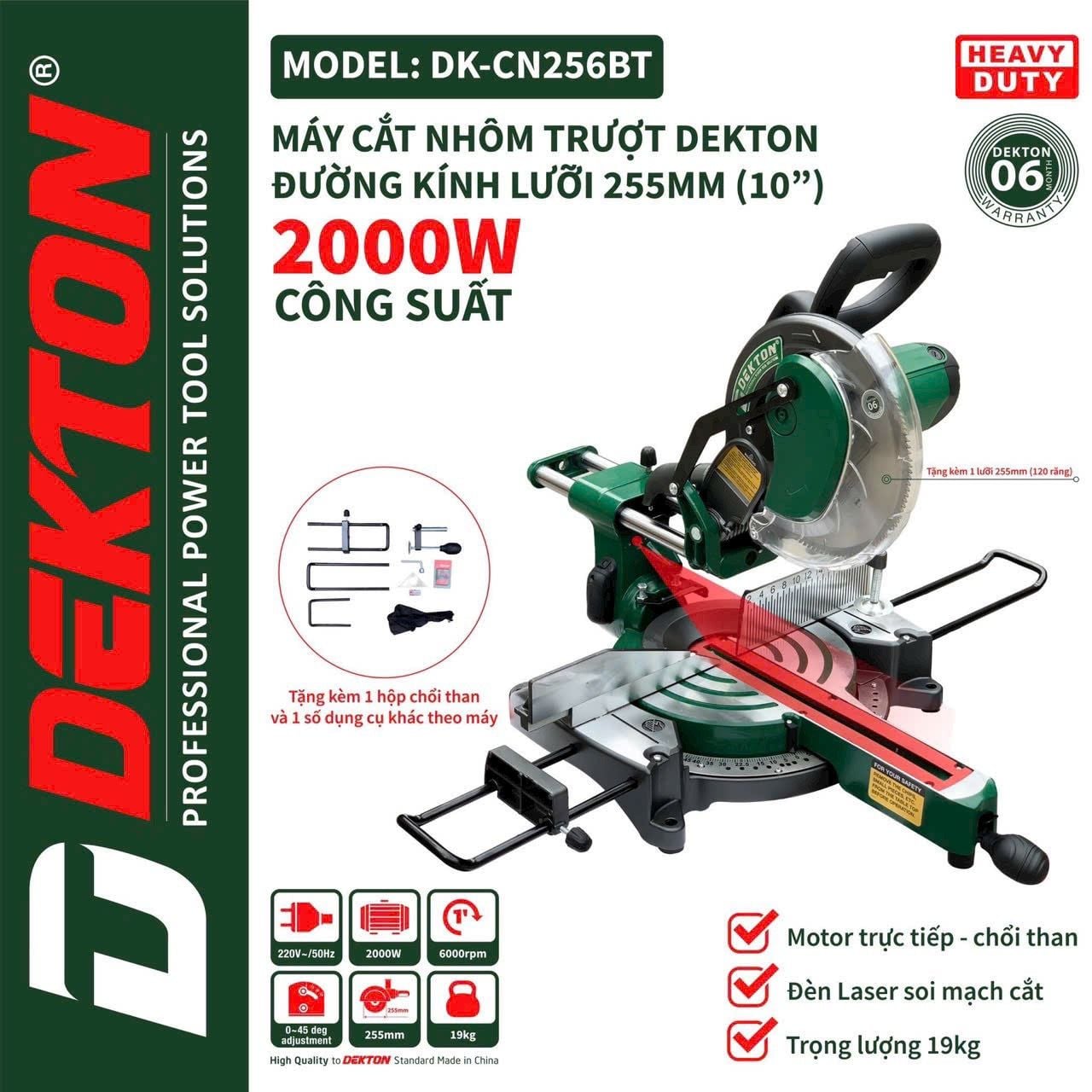 Máy Cắt Nhôm Dekton DK-256