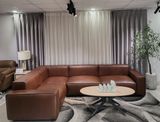  SOFA DA BÒ Ý - MILANO BROWN CHỮ L 