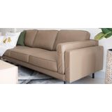  SOFA DA BÒ Ý - CHAMINGTON TAUPE 3 CHỖ 