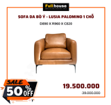  SOFA DA BÒ Ý - LUSIA PALOMINO 1 CHỖ 