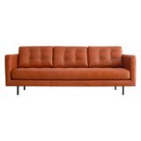  SOFA DA BÒ Ý - BARI  SEPIA COGNAC 3 CHỖ 