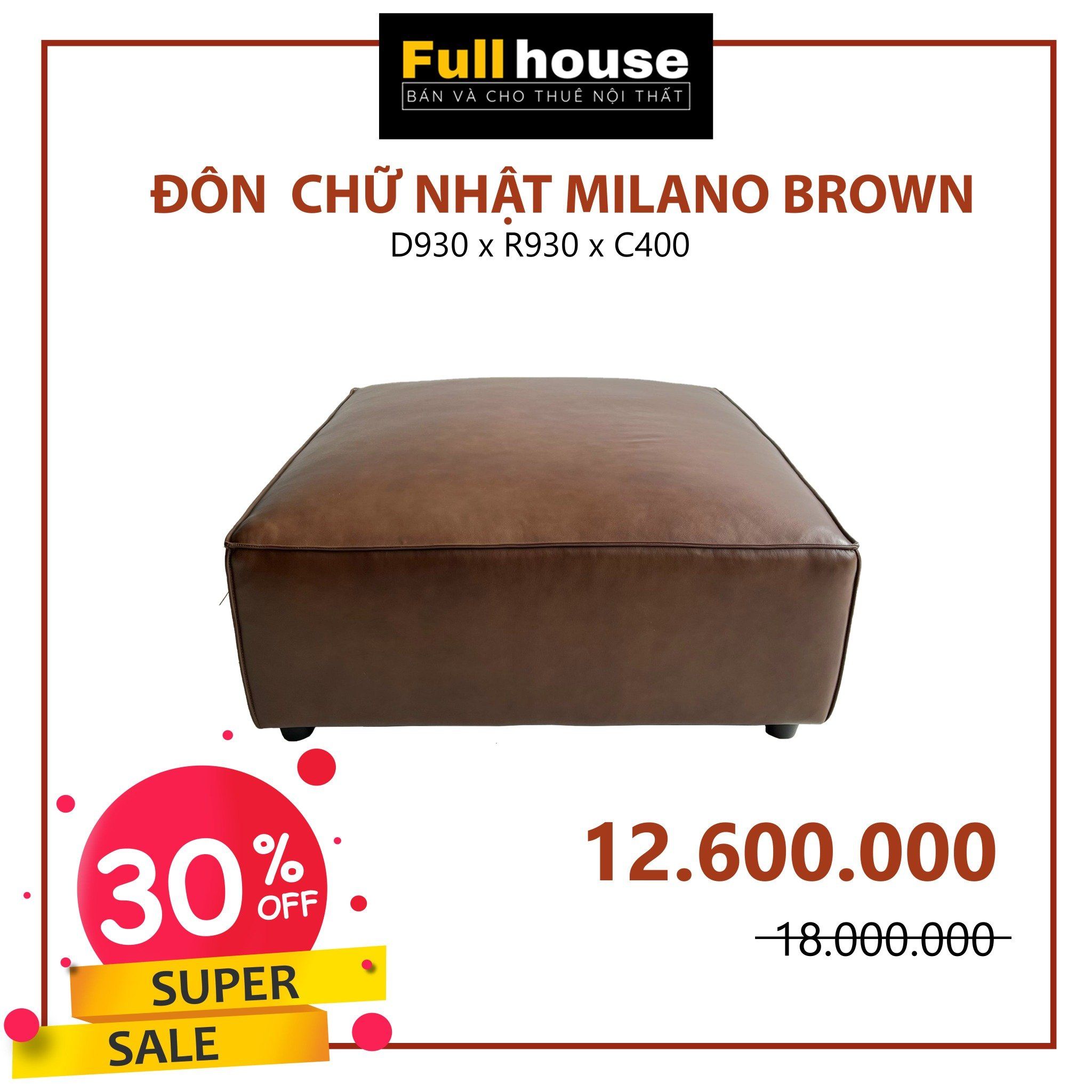  ĐÔN SOFA MILANO BROWN 