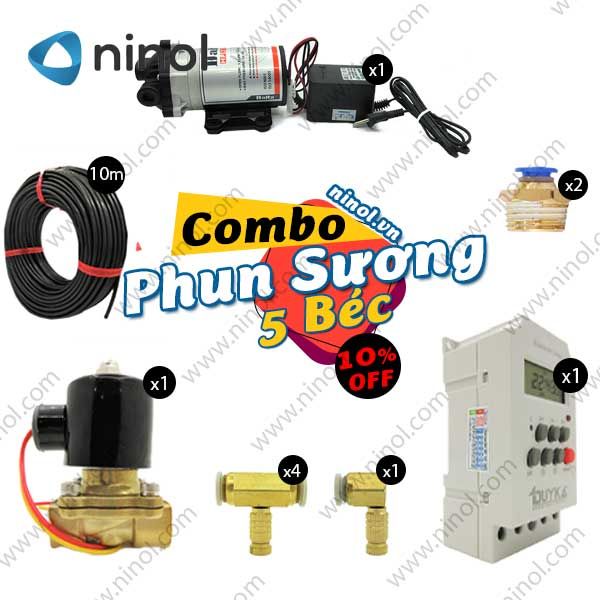 Bộ phun sương tưới cây tự động mini Haita HP-2700 15 béc