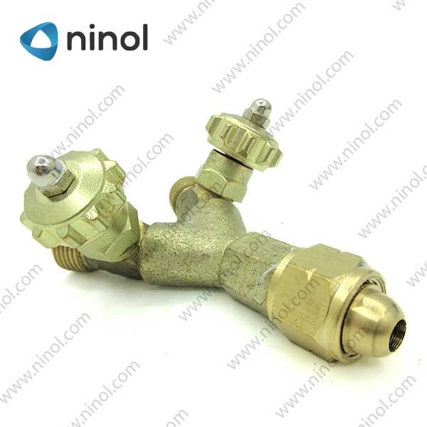 Khóa gas chữ Y chia khí hàn gió đá từ bình khí thành 2 đường (Bộ)