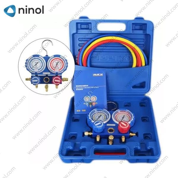 Bộ đồng hồ đo kèm dây sạc gas VALUE R22/R410