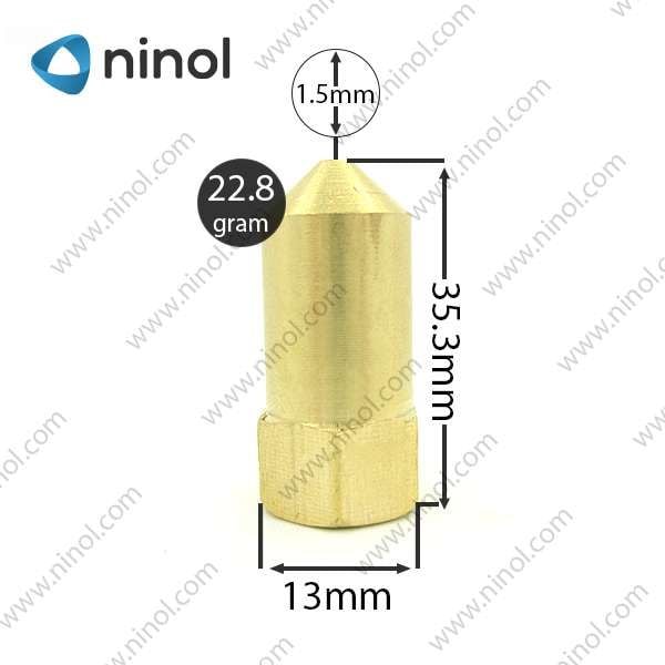 Đầu xịt béc rửa xe nối ren trong 13 ly