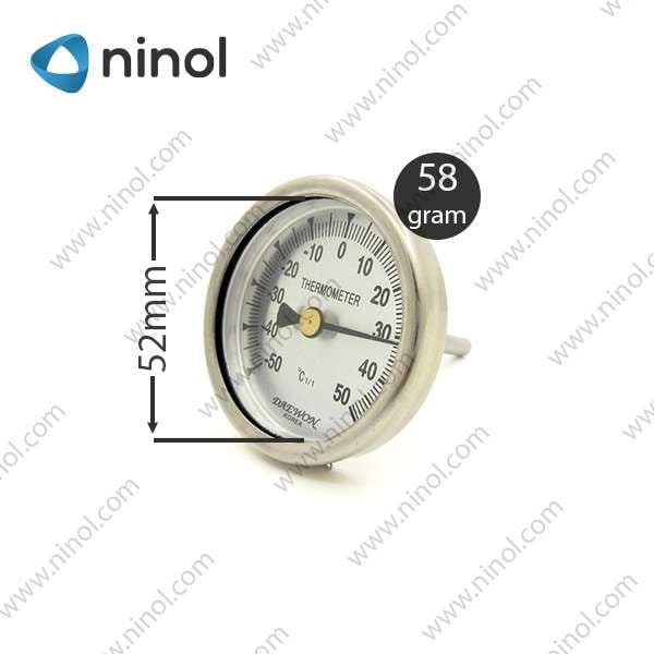 Đồng Hồ Đo Nhiệt Độ Mặt 52