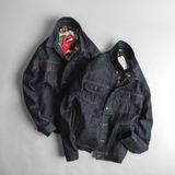  Jacket LV jeans Xanh IND 