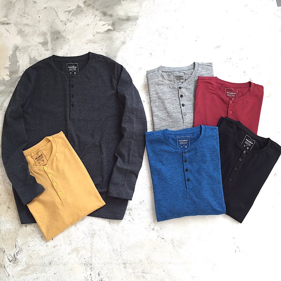  Áo thun PB dài Henley 