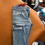  Jeans SANLANO Xanh Bụi Wash 1153 