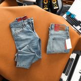  Jeans SANLANO Xanh Bụi Wash 1153 