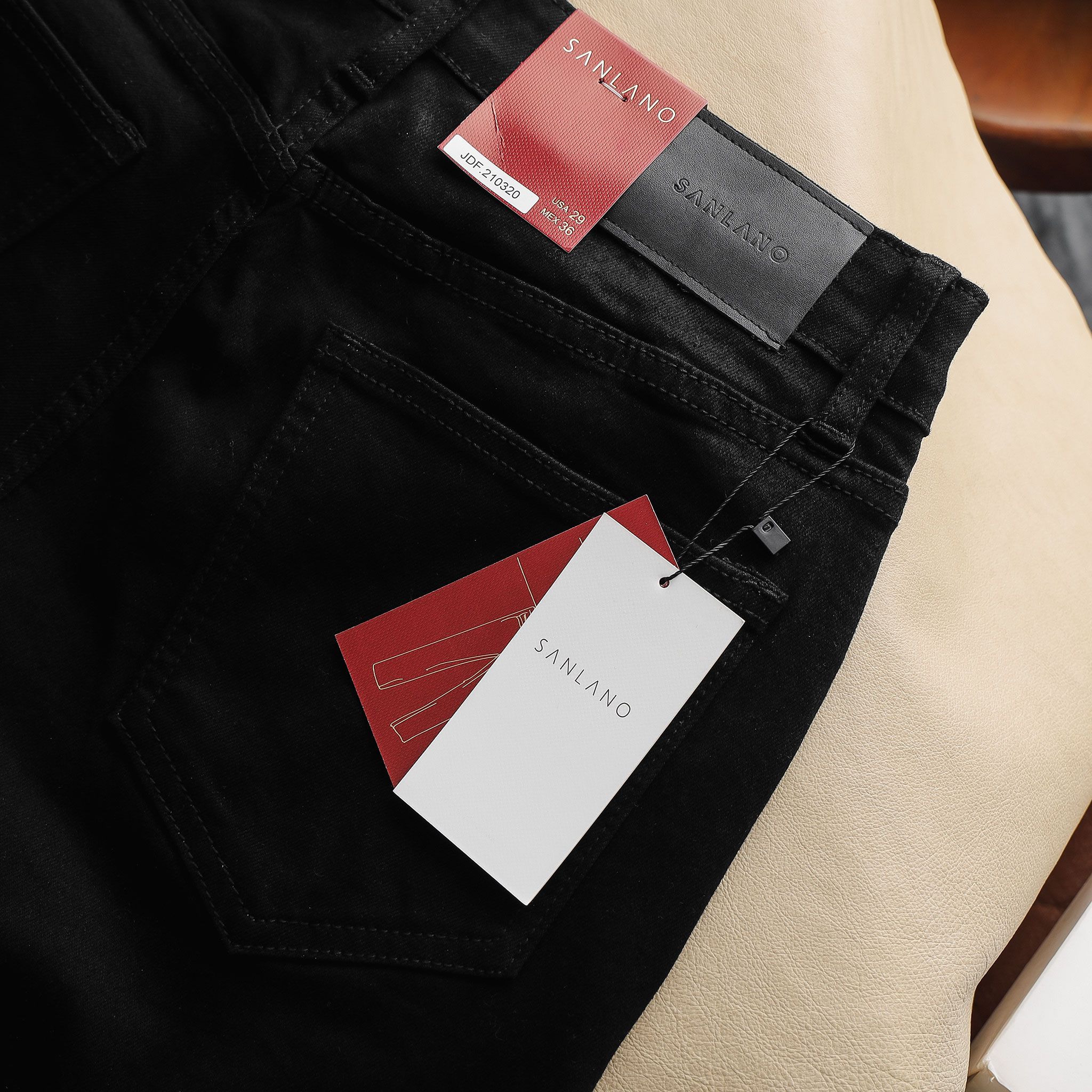  Jeans SANLANO Đen Premium 