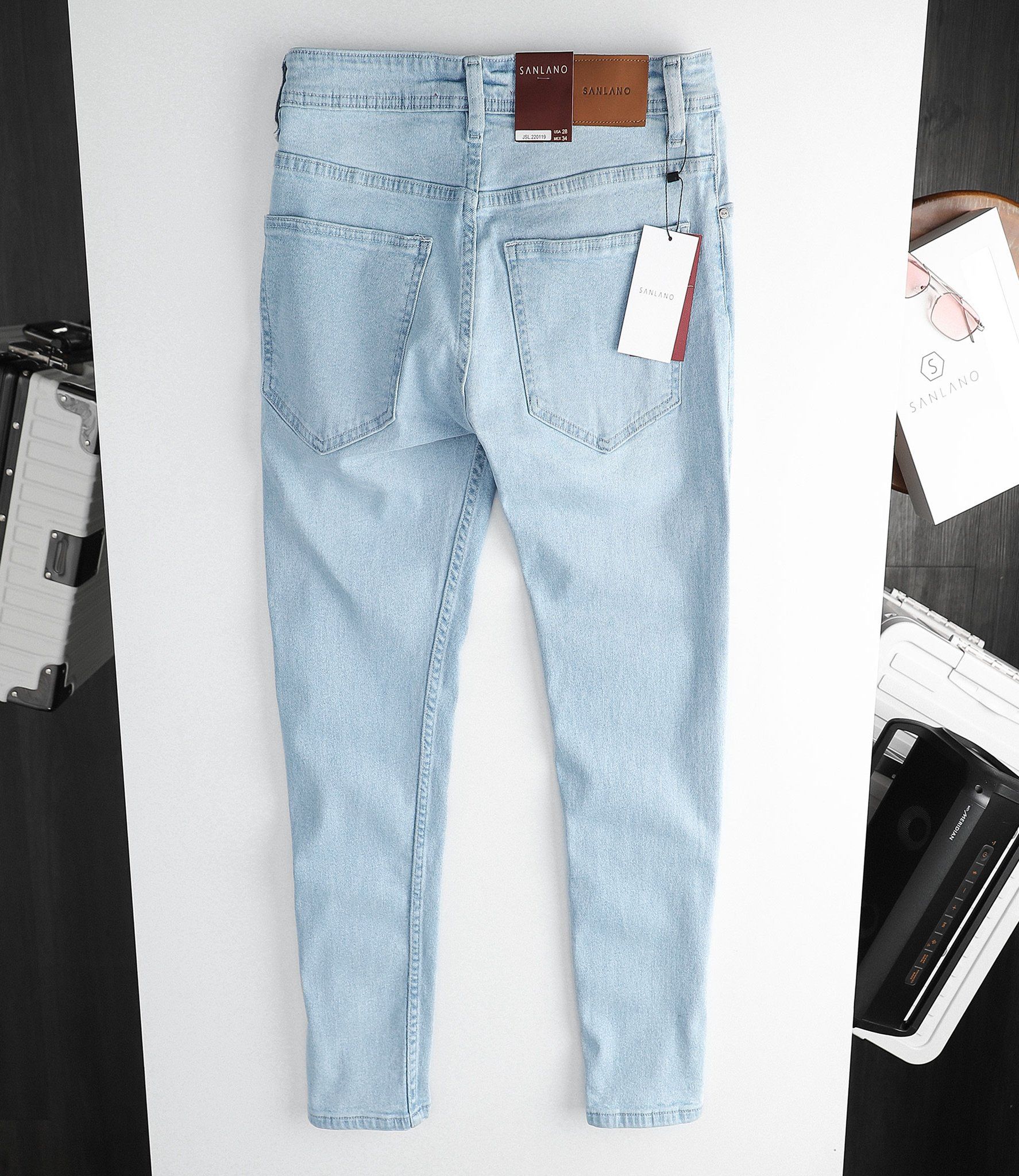  Jeans SANLANO Xanh nhạt 0119 