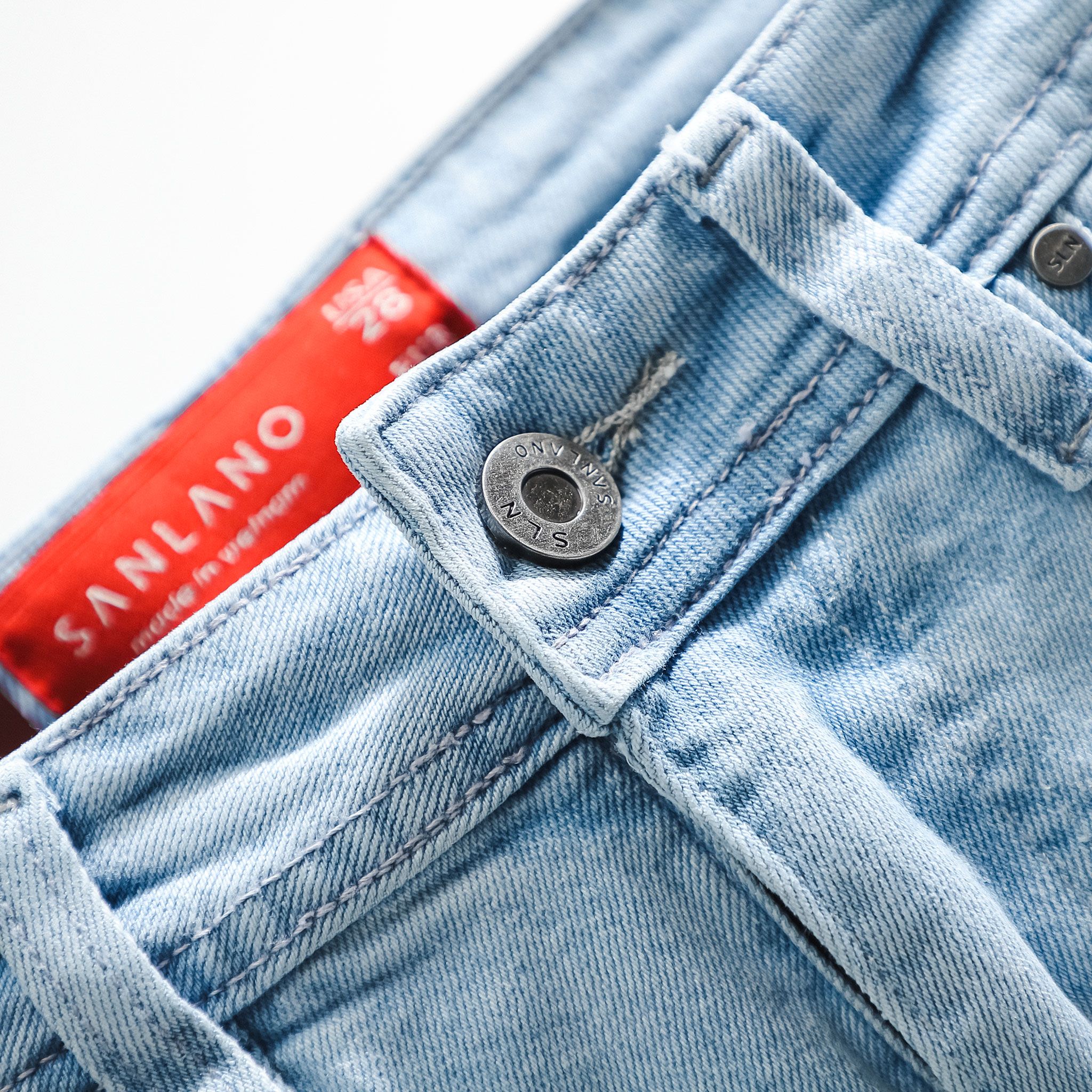  Jeans SANLANO Xanh nhạt 0119 