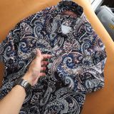  Sơ mi SANLANO tay ngắn hoạ tiết PAISLEY 60 