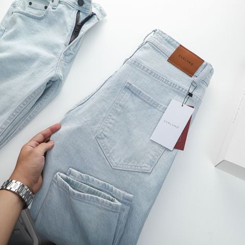  Jeans SANLANO Xanh trắng 