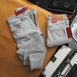  Jeans SANLANO Xám trắng 1047 