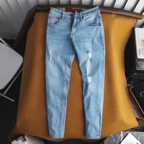  Jeans SANLANO Xanh nhạt rách 3 1207 