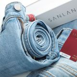  Jeans SANLANO Xanh wash 0907 