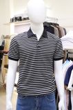  Polo SANLANO Striped Đen Trắng 