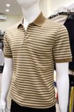  Polo SANLANO Striped Nâu Nhạt 