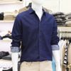 Sơ mi SANLANO Denim 1 túi Xanh Indigo