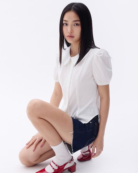 Áo Kiểu Nữ TheBlueTshirt Jennie Shirt - Ivory White