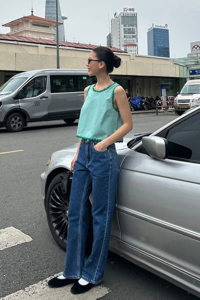 Quần Dài Nữ TheBlueTshirt Life Jeans - Life Blue