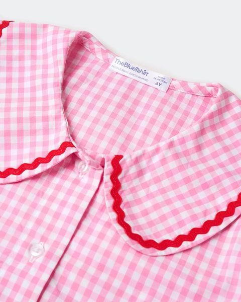 Áo Sơ Mi Bé Gái TheBlueTshirt BlueKid Jessie Shirt - Pink Gingham