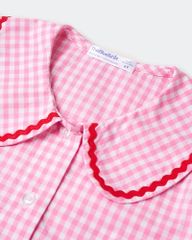 Áo Sơ Mi Bé Gái TheBlueTshirt BlueKid Jessie Shirt - Pink Gingham