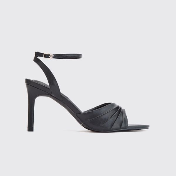 Giày Sandals Nữ THÁI TUẤN Cao Gót Có Quai Màu Đen