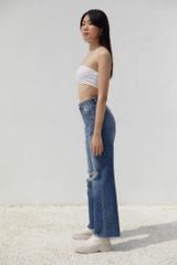 Quần Dài Nữ TheBlueTshirt Cheeky Chic Wide Leg Jeans - Dark Blue Wash