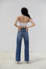 Quần Dài Nữ TheBlueTshirt Cheeky Chic Wide Leg Jeans - Dark Blue Wash