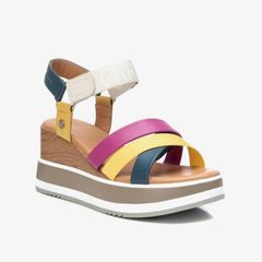 [Trưng bày] Giày Đế Xuồng Nữ CARMELA Jeans Leather Ladies Sandals