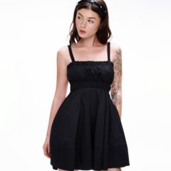 Đầm Nữ DOTTIE 2 dây hở lưng - Đen - D0652