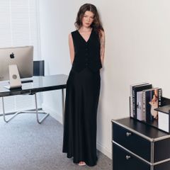 Áo nữ DOTTIE gi lê dáng Tailored - Đen - T1087