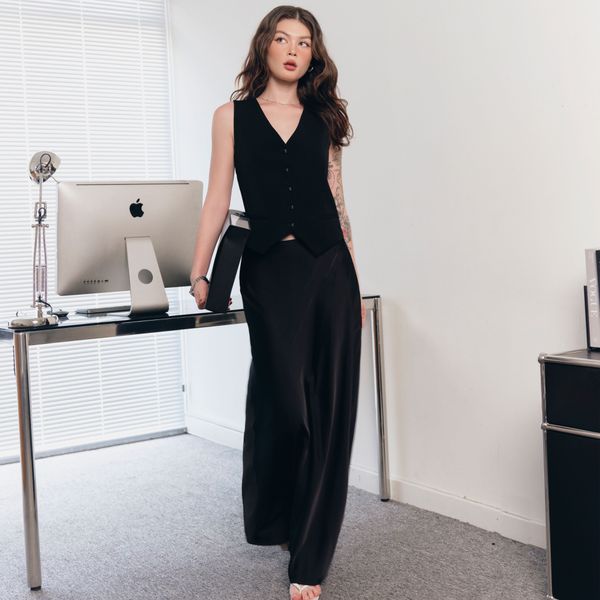Váy nữ DOTTIE lụa midi - S0279