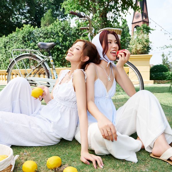 Quần nữ DOTTIE ống suông lưng thun - Trắng - Q0392