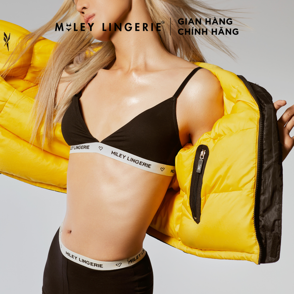 Bộ Đồ Lót Mút Mỏng Và Quần Boxer Nữ Vải Sợi Bamboo Từ Thiên Nhiên Viền Lưng Logo BeingMe Miley Lingerie