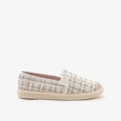 Giày Lười Nữ Pazzion Margot Tweed Lace-Up Espadrilles
