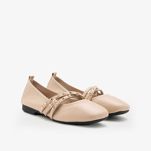 Giày Bệt Nữ PAZZION Zia Studded Buckle Flats