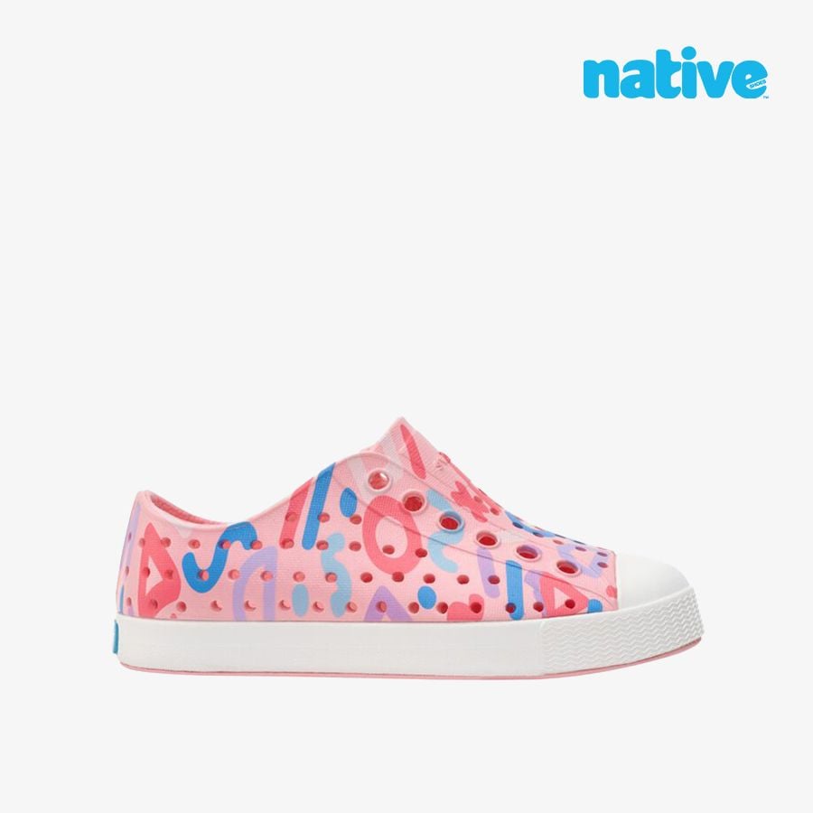 Giày Lười Bé Gái NATIVE Jefferson Sugarlite Print Junior