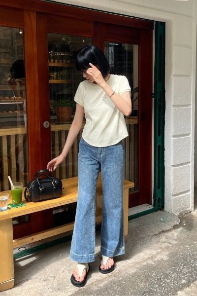 Áo Thun Nữ TheBlueTshirt 1990s Tshirt - Vanilla Cream