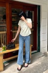 Áo Thun Nữ TheBlueTshirt 1990s Tshirt - Vanilla Cream